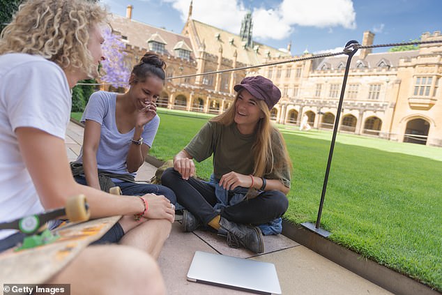 The financial guru said it is an opportunity for his daughter to become financially independent, which also comes with the added benefit of making her more stable (file photo of college students on campus)