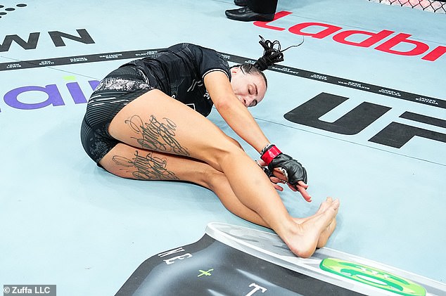 The Australian wrestler imitated breakdancer Rachael 'Raygun' Gunn after the judges' scorecards were read out.