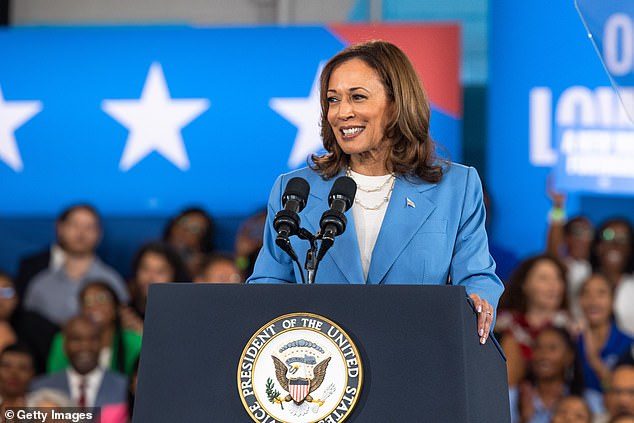 Kamala Harris during her stop in Raleigh, North Carolina, on Friday to unveil her economic plan