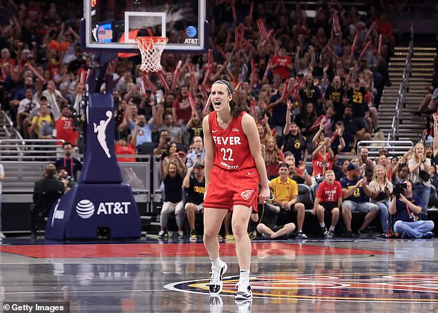 The night before the Colts game, Clark led his Indiana Fever to victory over the Mercury.