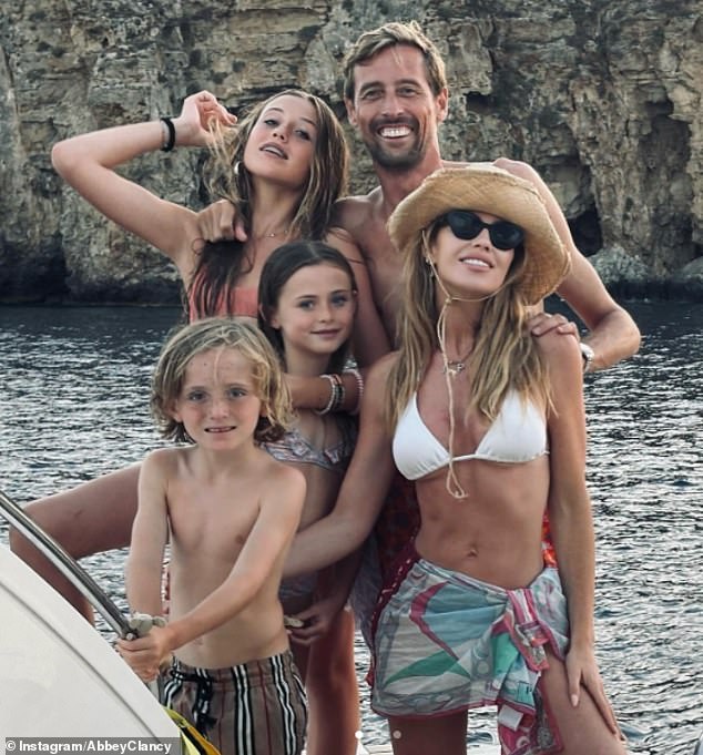 This comes after Abbey shared an adorable family holiday snap with husband Peter and their three children after travelling to a mysterious location earlier this month.