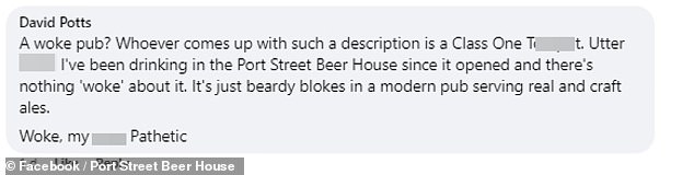 The post quickly gained support among loyal customers who defended the pub's modernity while further mocking the disgruntled customer's review.