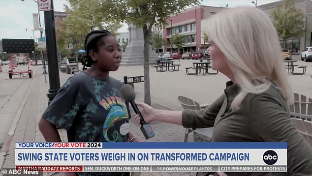 A separate clip of an ABC street interview in Wisconsin also went viral, racking up 36,000 views.