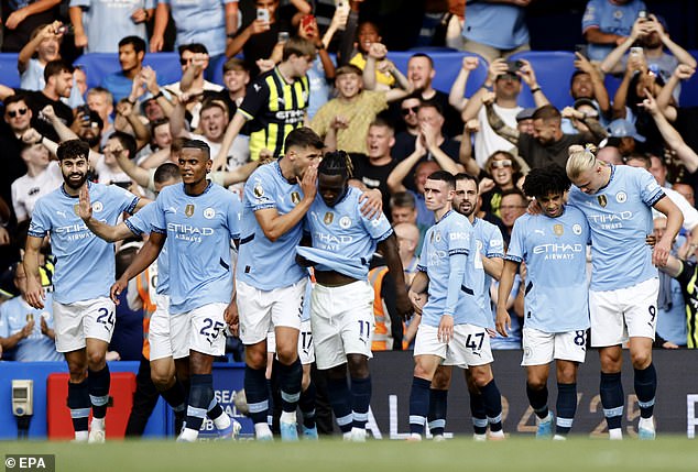 City were lucky but will be the team to beat again by matching their rivals' opening weekend results.