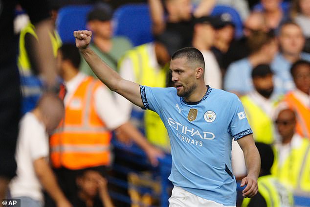 Former Chelsea midfielder Mateo Kovacic scored Manchester City's second goal at Stamford Bridge