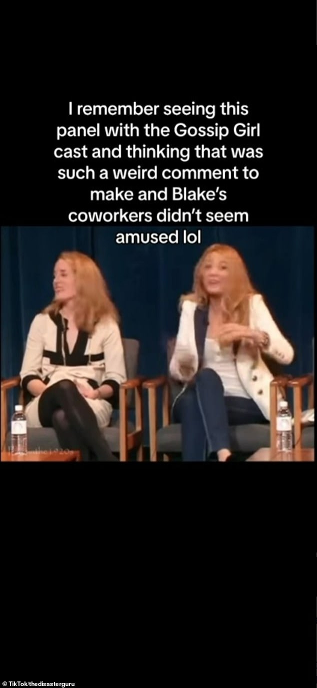 In a now-viral TikTok, she is seen participating in a panel discussion with the rest of the Gossip Girl cast, including Leighton Meester and Ed Westwick, at Paleyfest in 2008.