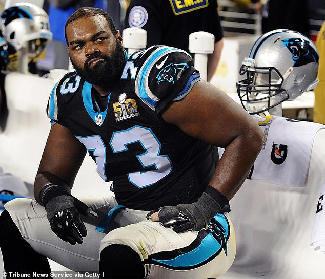 Oher has played eight seasons as a starting offensive tackle in the NFL and won a Super Bowl with the Baltimore Ravens.