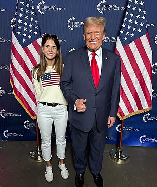 The former president and his granddaughter regularly play golf together