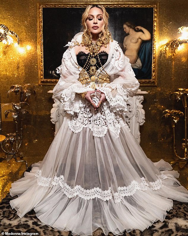 Madonna, who celebrated her birthday with a private evening visit to the famous Italian archaeological site of Pompeii, was clearly inspired by the Italian theme for her photo shoot.