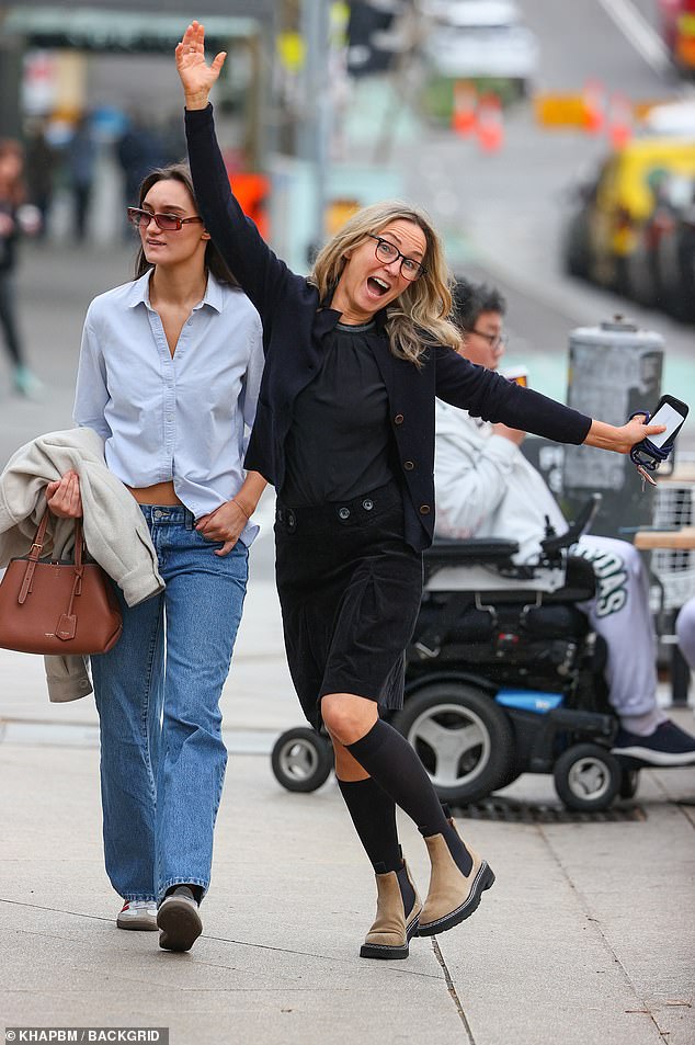 The four-time Gold Logie winner, who won Dancing With The Stars Australia last week, looked in high spirits as she strolled through the city.