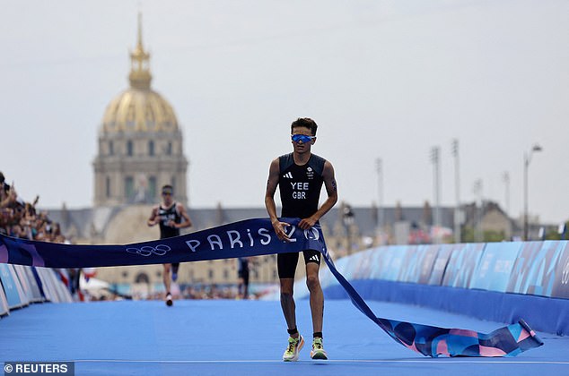 Yee seemed to come out of nowhere to overtake Wilde (in background) during the Olympics.