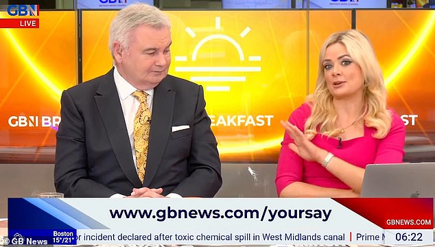 Meanwhile, Eamonn recently shocked his GB News co-presenter Ellie Costello by making an inappropriate comment about her breasts last week.