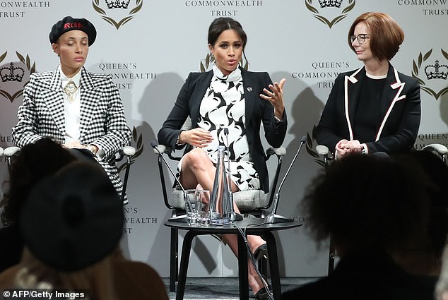 2019: Meghan spoke about the exchange again during a panel discussion hosted by King's College London for its annual celebration of women.