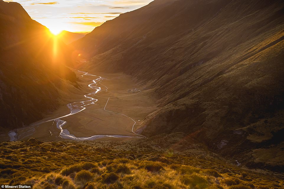 The five-star lodge is situated at the head of a glacial valley on the western shore of Lake Wanaka.