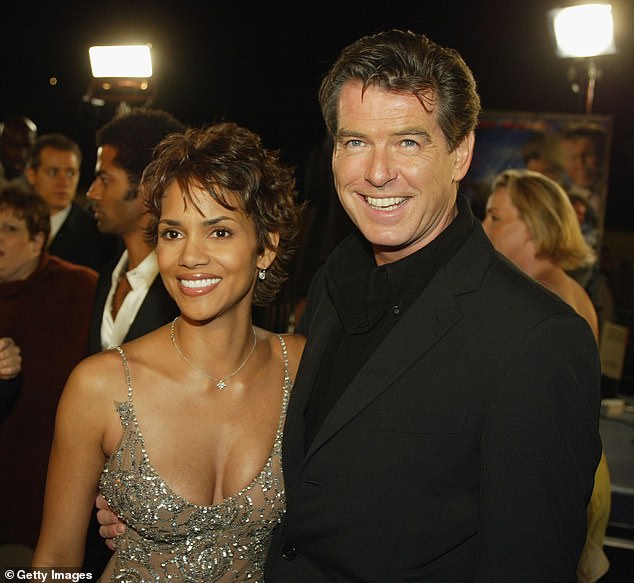 The 58-year-old actress, who starred alongside the 71-year-old Hollywood icon in the James Bond film, expressed her deep gratitude for Brosnan's chivalrous behavior both on and off the set; (photo from 2002)