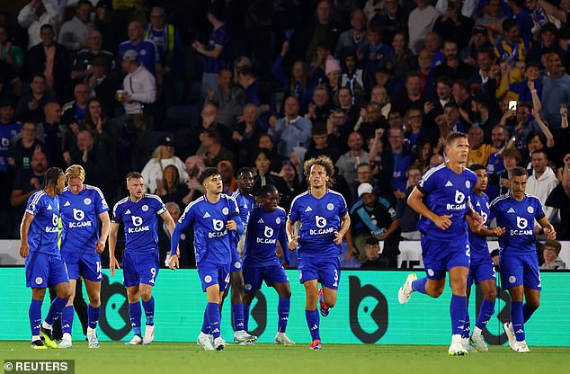 Vardy, 37, scored his ninth goal against Tottenham and almost got his second in the 70th minute.