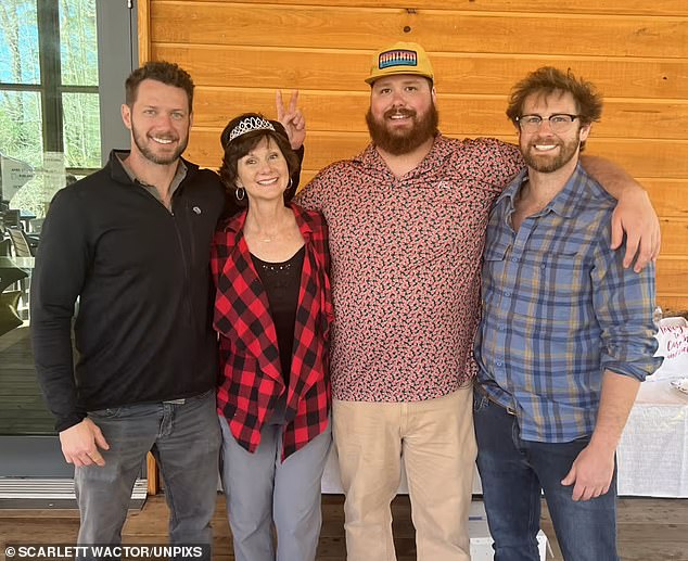 At the time of the brazen attack, Wactor, who thought he was being towed, was confronted by a group of men who had lifted his car after finishing a night shift as a bartender at a nearby bar. (pictured: Wacker with his family)