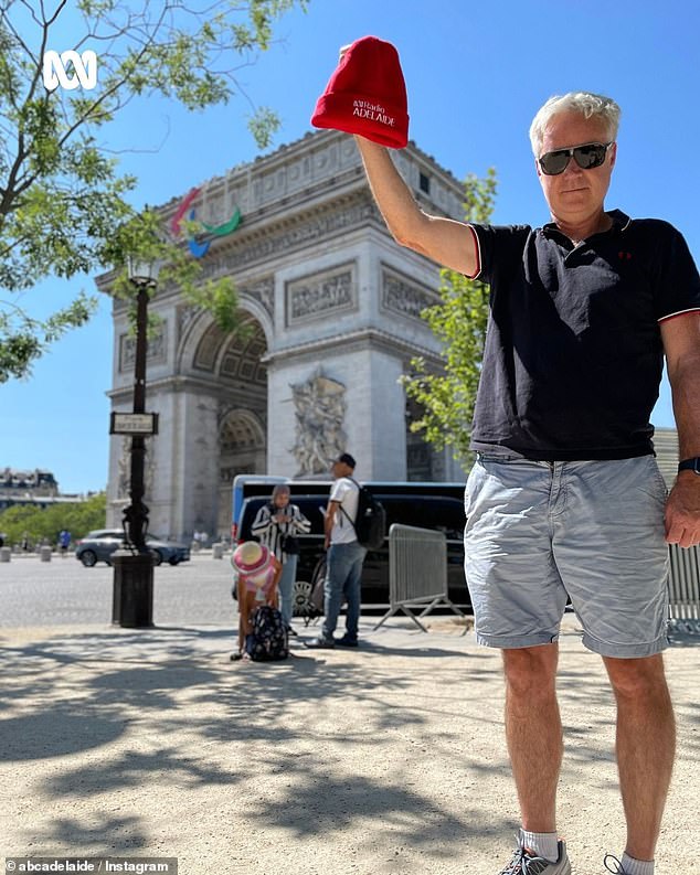 The presenters even compared Paris's famous Arc de Triomphe (pictured) to one of Adelaide's roundabouts as they delighted their listeners with their 