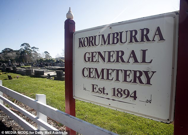 Korumburra General Cemetery is nestled amongst rolling green hills.