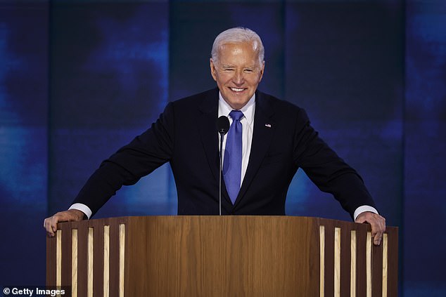 Eagle-eyed viewers watched his reaction to his fellow Democrats' chants in tribute to the president's work.