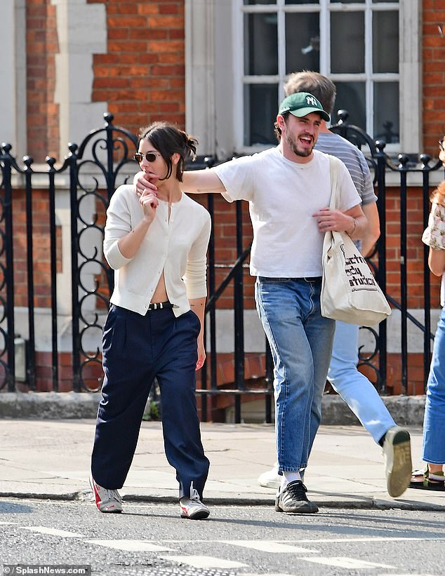 The Normal People star, 28, who was first spotted with the singer in June, could barely keep his hands off Gracie, 24, as he wrapped his arms around her as they took a leisurely stroll to dinner at Mountain restaurant in Soho.