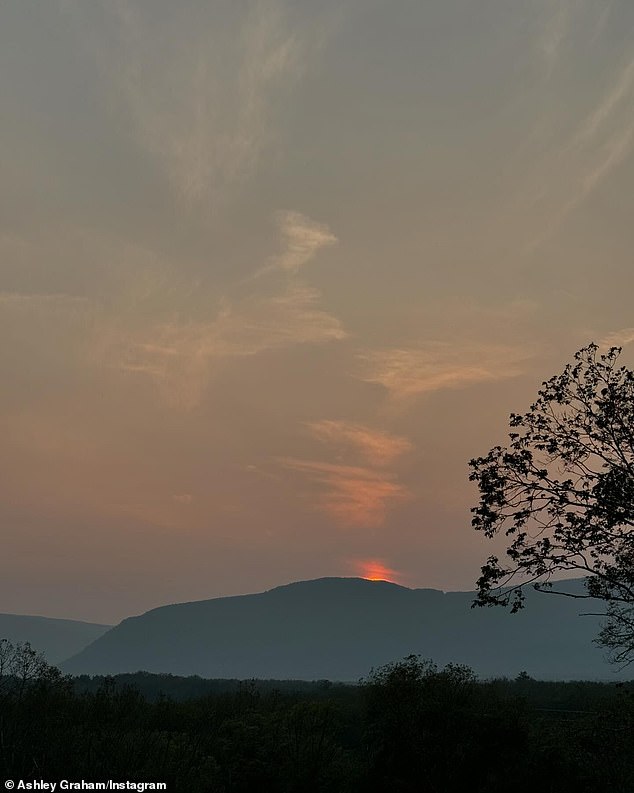 Graham concluded with a stunning photograph of the sunset with the mountains in the distance.