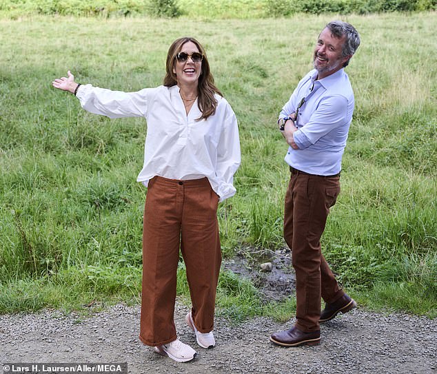 The royal couple, who have been plagued by rumours of marital problems over the past year, appeared in high spirits during their visit to Bornholm.