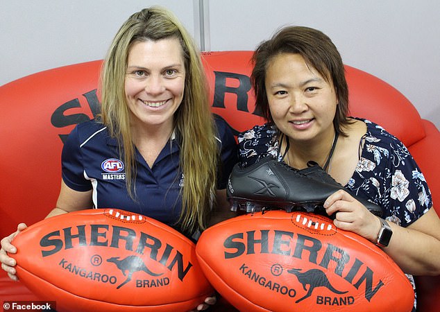 Jill Chalmers (left) created the Women's AFL Masters competition and is pushing for the AFL's policy on transgender and non-binary athletes to be extended to community-level matches.