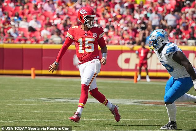 Patrick Mahomes exploded on social media after making a tricky pass against the Lions