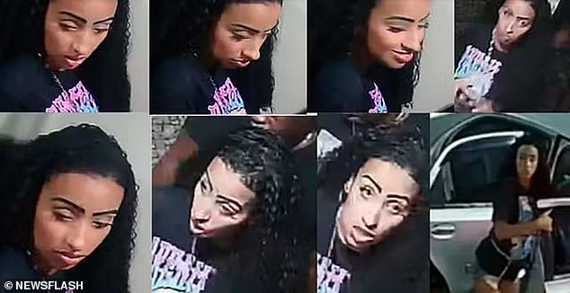 Leticia Clara Bento da Silva appears in a series of photographs released by authorities. Police say she has a criminal record for similar offences and was a suspect in several cases involving drug-related robberies.