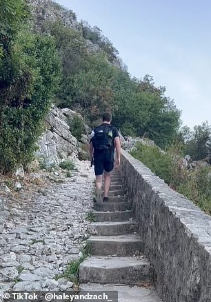 Zach is pictured above exploring the Bay of Kotor.