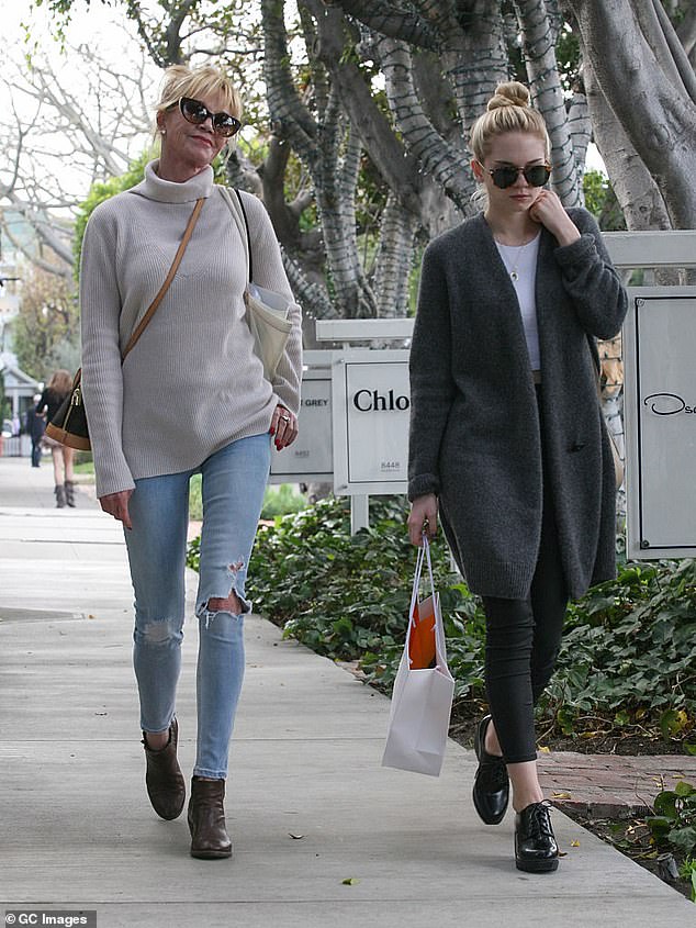 Griffith and her daughter Stella seen together in 2016