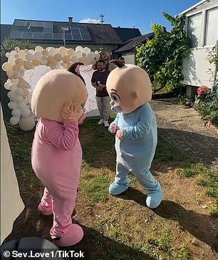 The bizarre spectacle saw the babies repeatedly throwing punches at each other as Beyoncé's Halo played in the background.