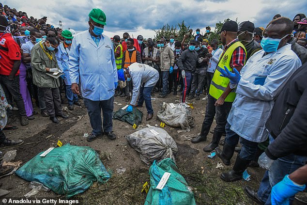 Ten bodies recovered from a dumping ground in a Nairobi slum on July 13