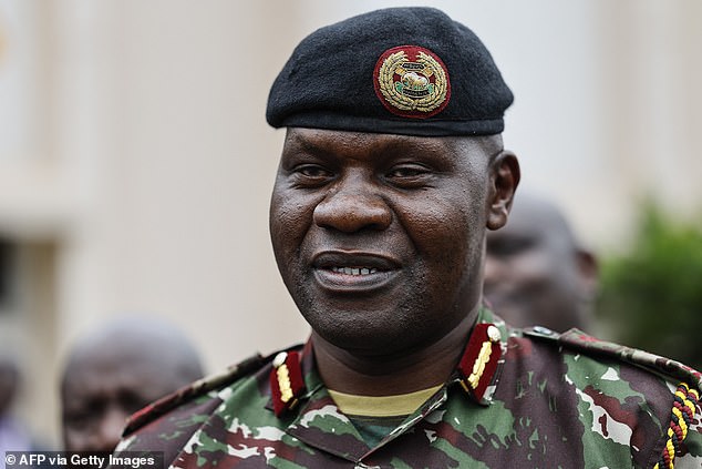 Gilbert Masengeli briefs the media at Gigiri police station after the escape