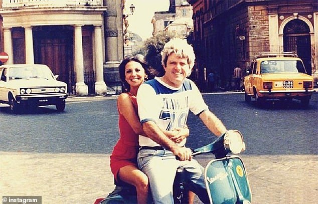 His wife Marlo Thomas paid tribute to him by sharing this photo of them riding a motorcycle together.