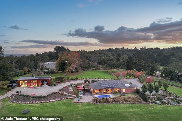 The estate may seem like it's in the middle of nowhere, but it's just a five-minute drive from Pakenham, a bustling suburb in Melbourne's south-east.