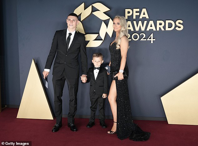 Manchester City star Phil Foden was joined by his partner Rebecca Cooke at the star-studded event.