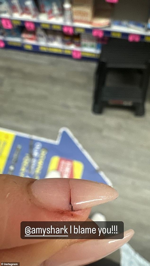 Carrie's perfectly manicured thumbnail appeared to have been partially torn off the nail bed. The nail also had a large indentation down the middle with evidence that it had been bleeding.