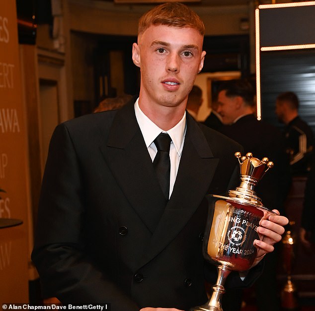 Cole Palmer won the PFA Young Player of the Year award but did not make the Team of the Year.