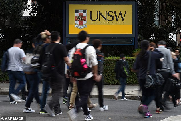 The government is now planning to limit the number of international students accepted into universities (file image from the University of New South Wales)