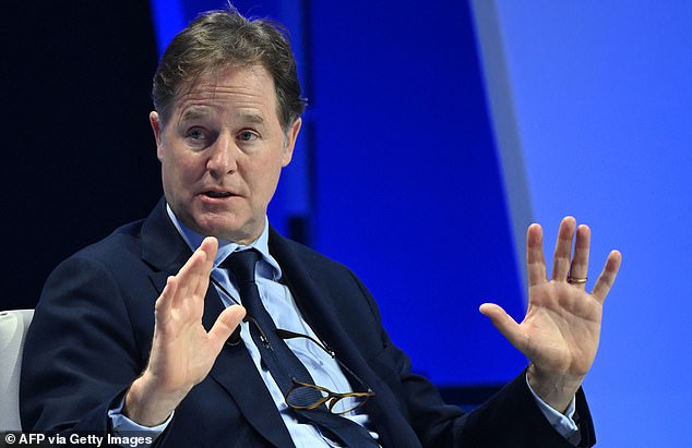 Sir Nick Clegg sold £8.7m worth of Meta shares earlier this month, according to stock exchange filings.