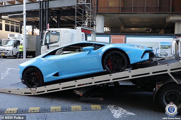 During the search, detectives located and seized a Lamborghini Huracan, a Harley Davidson V-Rod and two Rolex watches.