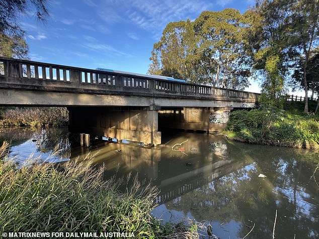 Duck Creek (pictured), where the gunman's body was found