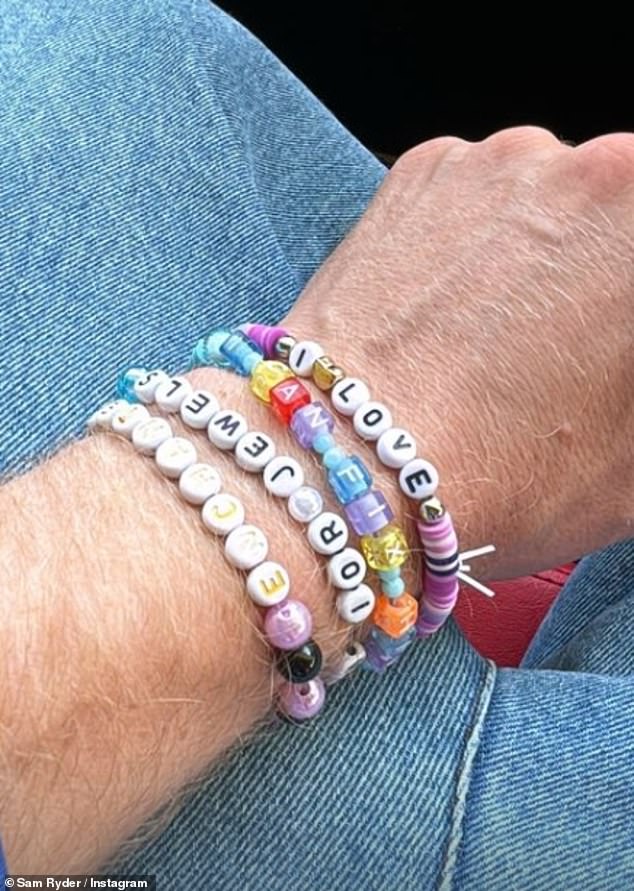 Celebrities flocked to the final concert as Eurovision star Sam Ryder shared a snap of his friendship bracelets.