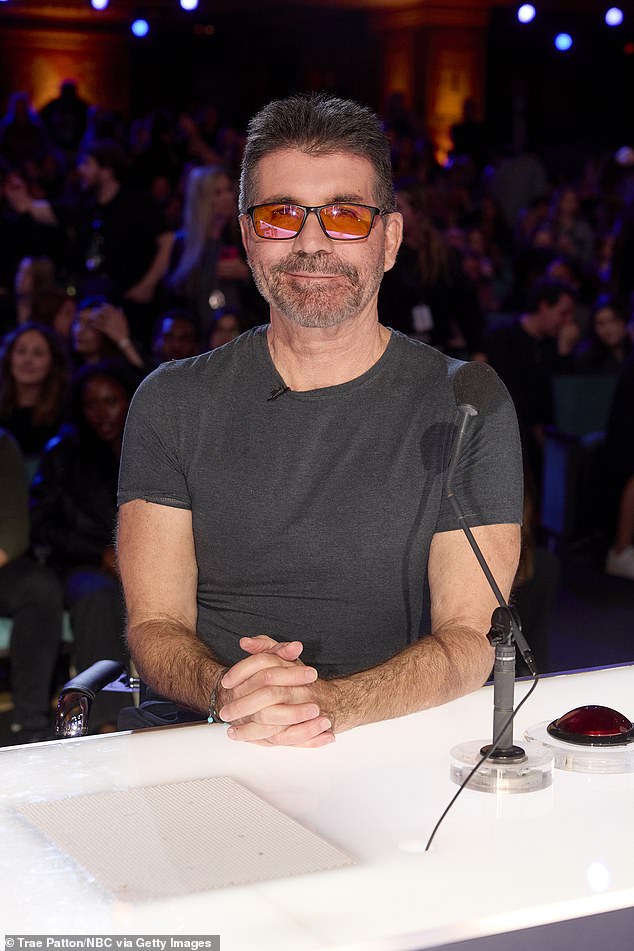 The clips are packed with some of Simon's classic lines made famous during his time on X Factor and American Idol (pictured, on America's Got Talent).