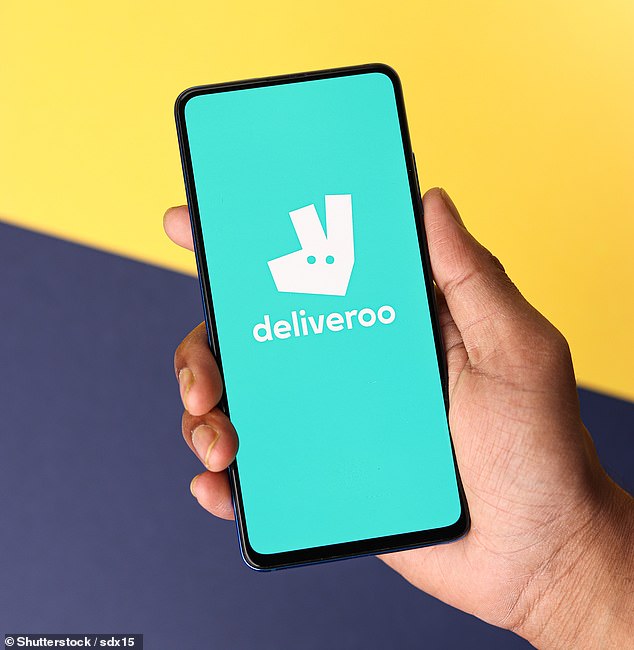 People who use takeaway apps like Deliveroo are 84 percent more likely to be obese, study finds (File photo)