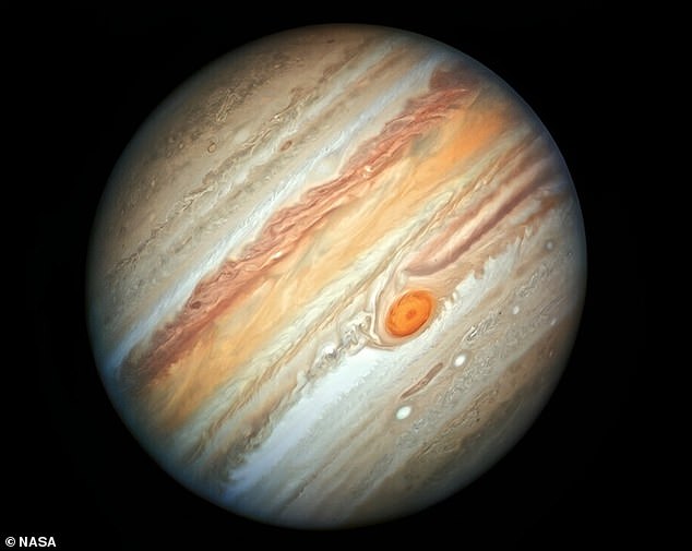 Jupiter is the fifth planet from the Sun and the largest in the solar system: it has more than twice the mass of the other planets combined.