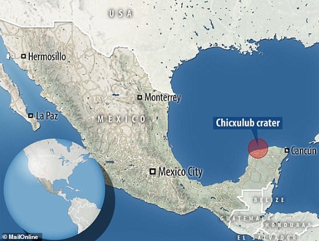 The Chicxulub asteroid crashed into a shallow sea in what is now the Gulf of Mexico about 66 million years ago.