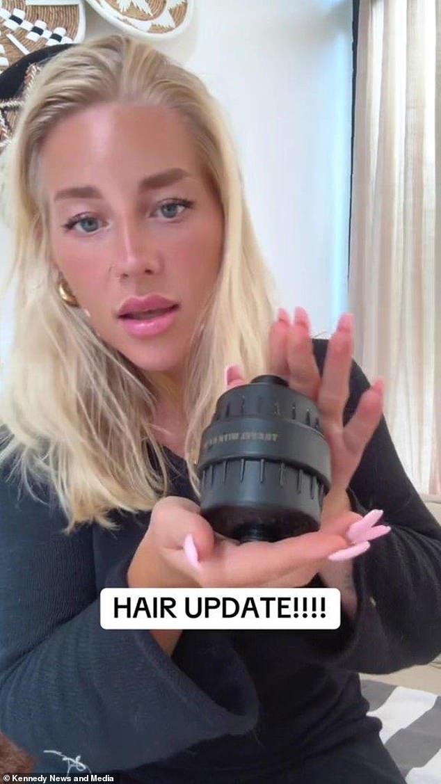 Hollie now runs her own business providing shower filters to soften hard water and documents her own hair growth updates on TikTok.